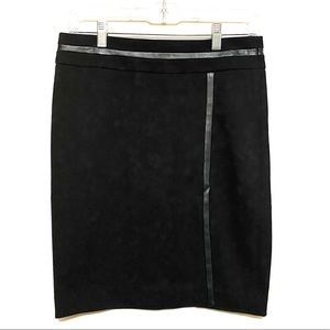 Cache black side slit skirt